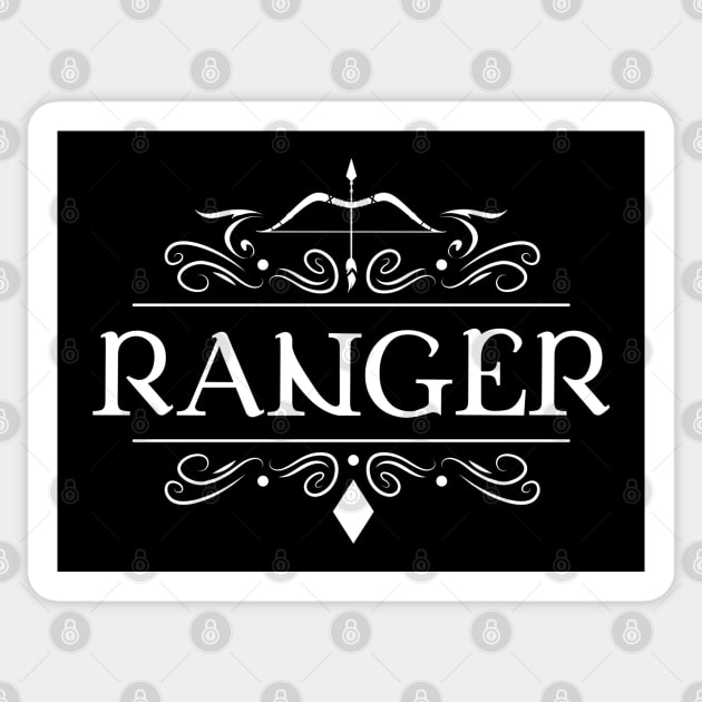 Ranger Character Class TRPG Tabletop RPG Gaming Addict Sticker by dungeonarmory